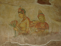 Die berühmten Wolkenmädchen von Sigiriya   (59/127)